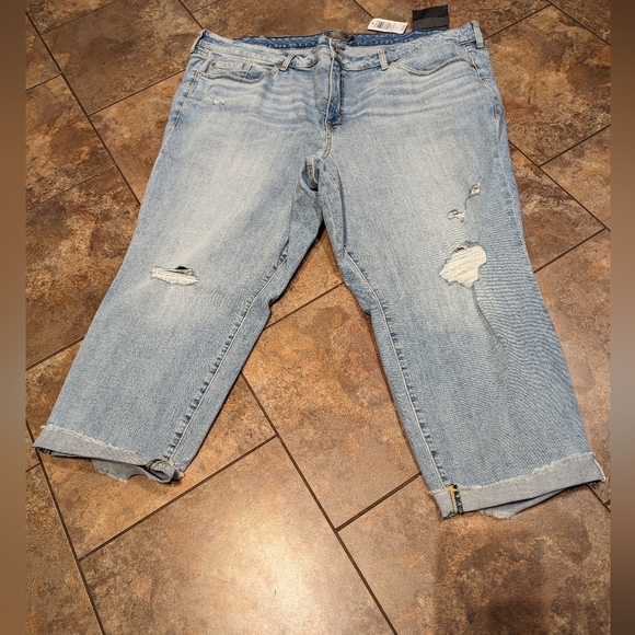 Crop Boyfriend Straight Vintage Stretch Mid-Rise Jean, size 24 new with … - Picture 8 of 12